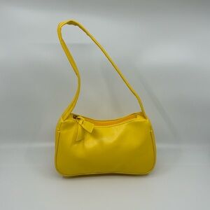 Big Girl Yellow Faux Leather Summer Purse